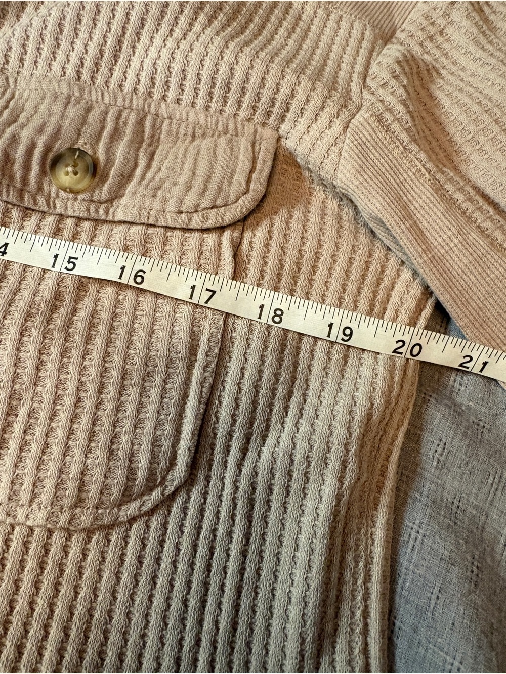 Briggs Waffle Knit Soft Shacket. Large NWT